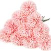 Ramo de hortensias de ping-pong de simulación para mesa de comedor, sala de estar, hogar, arreglos florales, adornos florales, flores de seda falsas decorativas, crisantemo de bola grande