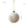 Nueva Bola de Plástico Blanca Dorada Bola de Navidad Colgante de Forma Especial Retro Lujo Accesible Bola Mate Copo de Nieve Regalo Colgante para Árbol de Navidad