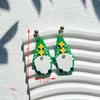 Calle popular transfronteriza. Pendientes verdes del Día de San Patricio, diseño de nicho, pendientes de temperamento de mujer de alta calidad, venta al por mayor