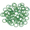 Anéis Circulares Coloridos, Anéis Simples e Duplos, Acessórios para Joias DIY Feitos à Mão, Anéis Circulares Fechados Coloridos, Pulseiras com Contas de Anel Único, Ferro Feito à Mão