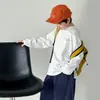 Roupas Infantis Tongku 2026 Outono Novo Estilo Montanha Estampa de Pinguim Camiseta Básica para Meninos Algodão Puro Versátil Camiseta Infantil Tendência