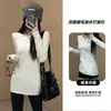 Camiseta de Manga Larga de Terciopelo Alemán Hombro Recto Minimalista Estilo Coreano para Mujer Primavera Otoño Invierno Ajuste Delgado Capa Base de Alta Gama Forro Polar Capa Base Superior