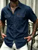 2026 Camiseta de Verano Versátil Elegante Transpirable Color Sólido Ropa de Trabajo Cuello Alto Tendencia al por Mayor