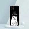 Adequado para iPhone15 capa de telefone de desenho animado de gato grafite