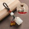Colgante de Bola de Sachet Hueco Accesorios Hanfu Loto Luminoso Decoración de Bolsa Colgante Llavero para Teléfono Móvil Antiguo de Mano