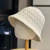 Chapéu de pescador de tricô simples para mulheres, outono e inverno, afina o rosto, estilo de rua coreano, versátil, chapéu bucket de fio vazado em trama