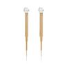 Aretes de borla larga de perla de alta calidad 2024 nuevos aretes de moda para mujer simples elegantes de lujo ligero aretes de celebridad de internet
