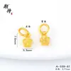 Pingente Estrela de Cinco Pontas Dourada Antiga Acessórios para Joias DIY para Atrair Riqueza e Fortuna Pingente Acessórios para Pulseira da Fortuna para Mulheres