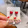 Diadema Pequeña de Princesa de Dibujos Animados Accesorios para el Cabello de Niños Goma Elástica para el Cabello que No Daña el Cabello Pasador de Pelo Adorno de Cabeza de Frutas Lindas para Niña Navidad