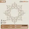 Lámpara de mosaico pantalla de lámpara de PU francés piscina dormitorio techo tira decorativa tallada portalámparas no líneas de yeso Placa redonda americana