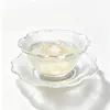 Nuevo cuenco tipo nido de pájaro de estilo chino con forma irregular de pétalo, cuenco para postre, cuenco para yogur y fruta, cuenco para agua dulce y sopa de hongo blanco, vajilla de uso personal