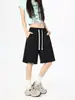 Pantalones Cortos Transpirables de Secado Rápido al por Mayor para Mujer, Pantalones Casuales Versátiles Sueltos de Longitud Media para Verano, Pantalones Rectos de Cinco Puntos para Niñas