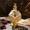 Frasco de Óleo Essencial de Perfume Vintage Exquisito de 30ml com Letras Incrustadas de Diamante, Artesanato de Dubai, Arábia, Oriente Médio