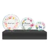Disco Redondo de Acrílico Manualidades DIY Protector de Escritorio Hoja Transparente Redonda Hecha a Mano