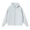 Outono 400g Algodão Líquido Manga Raglan Jaqueta com Zíper Moda Tendência Roupa de Casal Uniforme de Grupo Estampa Logo