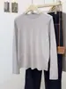 Top Básico de Punto Color Verde Hielo Menta para Mujer Otoño Invierno Estilo Coreano Color Sólido Manga Larga de Invierno Suave y Acogedor Top Interior