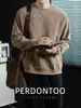 Sudadera Pesada con Textura Jacquard Cuello Redondo para Hombre, 300g, Versátil Parche Creativo Manga Larga, Primavera y Otoño 2026