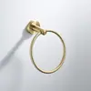 Acero Inoxidable 304 Dorado Cepillado Anillo Portatoallas de Baño Estante de Almacenamiento para Toallas de Baño Portarrollos de Papel Higiénico para Baño Gancho para Ropa