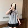 Foto Real de Roupas Femininas Plus Size Estilo Japonês de Verão, Camisa Fina Semi-Transparente com Proteção Solar Nicho de Botão Único M-4XL 100kg