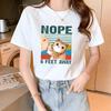 Tela de poliéster popular en línea popular verano mujeres estampado nuevo estilo cubre carne puesto francés una pieza entrega camiseta
