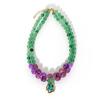 Collar de joyería transfronterizo europeo y americano, sencillo, con cadena de clavícula multicapa de resina irregular, combinable, NK23860