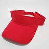 Visera Deportiva de Color Sólido Lisa con Logo Impreso Personalizado, Hecha a Medida con Ala Ancha, Gorra Topless de Algodón Puro