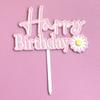 Copyright Estilo Ins Decoración de Pastel de Cumpleaños Acrílico de Doble Capa Cumpleaños de Niños Cumpleaños de Niñas Tarjeta Acrílica