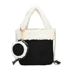 Bolso de axila de gran capacidad para mujer, moda de otoño, nuevo bolso tipo cubo de alto valor 2026, bolso de hombro simple de felpa