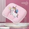 Almohada de Dibujos Animados para Bebé en Stock, Soporta la Forma de la Cabeza del Bebé, Almohada de Dibujos Animados de Algodón Transpirable para Recién Nacidos, Transpirable y Desmontable