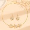 2024 Bohemio Nuevo Set de Collar de Perlas Amazon Transfronterizo Flor Cadena Clavícula Personalizado Exagerado Damas