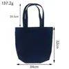 Bolsa de Lona Estilo Ins Bolsa Carteiro Bolsa de Lona Lisa DIY Pintada à Mão Colorida Sacola de Compras Colorida Bolsa de Lona de Algodão Colorida