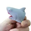 Boneco de Dedo de Tubarão Esmaltado Criativo Transfronteiriço Brinquedo Macio de Borracha Engraçado para Descompressão de Feriado Jogo Adereços Interativos