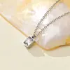 Elegante e Luxuoso Colar de Aço Titânio com Zircônia, Corrente de Clavícula Deslumbrante e de Alto Padrão, Joias que Não Desbotam, Acessórios de Aço Inoxidável, Transfronteiriço