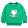 Sudadera de cuello redondo para niña, primavera y otoño 2023, nueva sudadera de algodón estilo occidental para niña, abrigo informal de manga larga para niña