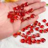 Hojas de flor de tulipán, pétalos de vidrio esmaltado, hechos a mano, pendientes, collares, pulseras, accesorios de joyería, material