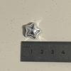Nuevo botón de amor con lazo de metal galvanizado, accesorios de estrella, material hecho a mano para bricolaje, decoración de zapatos con agujeros, hecho a mano