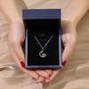 Collar de copo de nieve de luna para mujer plata de ley 2021 nuevo diseño de nicho colgante de lujo ligero regalo de cumpleaños para novia