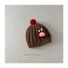 Gorros de Punto Coreanos para Niños de Otoño e Invierno, Gorros Lindos y Súper Lindos con Protección para los Oídos, Gorros Tipo Piel de Melón para Bebés y Niños Pequeños