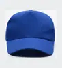Gorra de publicidad de poliéster liso hebilla metálica gorra de cinco paneles sombrero unisex se puede imprimir texto gorra de trabajo color sólido versátil