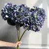 Flores de Hortensia Artificiales Más Vendidas Transfronterizas para Boda y Decoración del Hogar, Arte Floral, Accesorios para Fotografía de Bodas