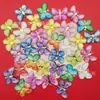 Serie de mariposas con gradiente de color transparente tipo hielo, accesorios de resina DIY para accesorios para el cabello, pinzas para el cabello, fundas de teléfono y zuecos