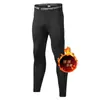 Ropa de fitness para hombre, conjunto de manga larga y pantalón largo con forro polar, alta elasticidad, secado rápido, ropa de entrenamiento para baloncesto y fútbol, ropa térmica
