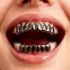 Brackets Europeos y Americanos de Hip Hop Transfronterizos Joyería Dental de Dientes Hip-Hop Chapado en Oro 8 Dientes Dorados Halloween Dientes Grillz Accesorios