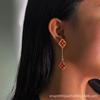 Cdd Nuevos Pendientes Largos de Borla Tallados de Nácar de Doble Cara Estilo Corte Europeo y Americano, Populares en Aliexpress, Directamente de la Fábrica de Origen