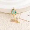 Colgante que no se decolora, flores de tulipán de verano para mujer, accesorios de bricolaje de gran venta, joyería versátil de alta gama para mujer que no se decolora