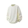 Tops Masculinos Juvenis Estilo Montanha para Esportes ao Ar Livre de Inverno, Camisetas Casuais de Gola Redonda Soltas para Usar por Baixo, Moletons Elegantes e Versáteis de Manga Longa
