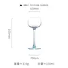 Vasos de Fruta Domésticos Coloridos de Alta Calidad, Copas de Cristal con Pie Específicas para Bar, Vasos de Cóctel Kesen, Vasos Mezcladores