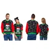 Nuevo suéter de cuello redondo con estampado digital 3D 2024 suéter navideño transfronterizo de Amazon suéter de manga larga para hombre y mujer