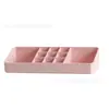 Caja Organizadora de Cosméticos de Escritorio Casual, Caja Organizadora de Plástico para el Hogar, Lápiz Labial, Baño, Tocador