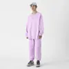 Outono e Inverno Novo Conjunto de Desenvolvimento Secundário Moletom com Gola Redonda Raglã Solto Placa Leve Tendência Estilo Casal Estilo de Hong Kong Casual